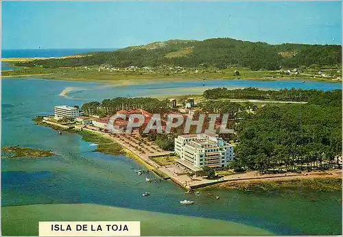 Cartes postales moderne Isla de Toja Pontevedra Vue aerienne avec le Gran Hotel et Residence Louxo