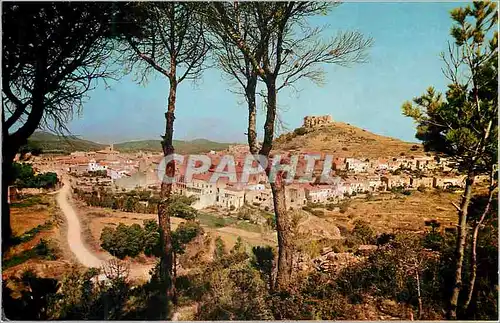 Cartes postales moderne Costa Brava Vue du village entre les pins