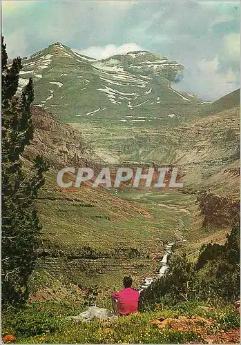 Cartes postales moderne Pirineo Aragones Huesca Ordesa Le Fleuve Arazas et Mont Perdu