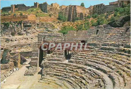 Moderne Karte Sagunto Valencia Ruines du Theatre Romain