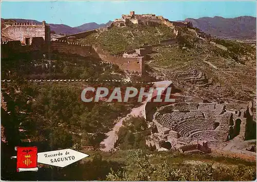 Cartes postales moderne Sagunto Chateau et teatre romain