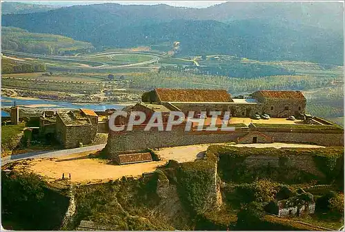 Cartes postales moderne Castillo Fortaleza Hostalrich Gerona Monumento historico artistico Vista aerea