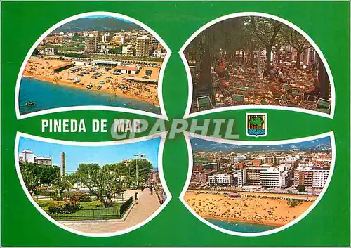 Cartes postales moderne Costa Dorada Maresme Pineda de Mar Varios aspectos