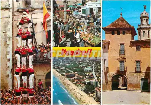 Cartes postales moderne Costa Dorada Tarragona Vendrell Divers aspects de la ville