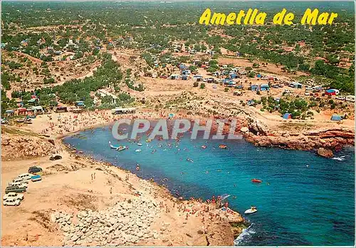 Moderne Karte Costa Dorada Tarragona Ametlla de Mar Vue aerienne