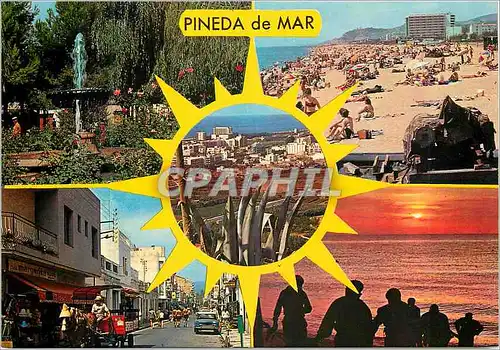 Cartes postales moderne Pineda de Mar Costa Dorada