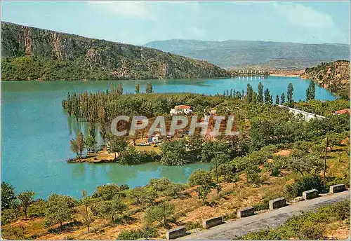 Moderne Karte Pirineos De Lerida El Pallars Camping Gaset sur le bord du Lac de Saint Antoine