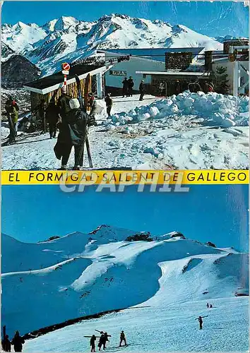 Moderne Karte Sallent de Gallego Estacion del Telesilla El Canal