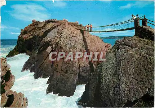 Cartes postales moderne Salinas Asturias Pont suspendu