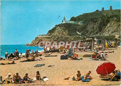 Cartes postales moderne Calella de Mar Plage et phare