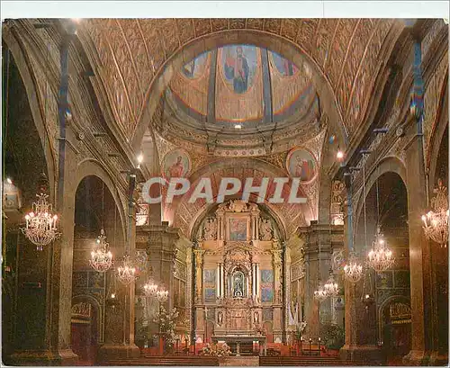 Cartes postales moderne Sanctuari de Lluc Mallorca Interior Basilica
