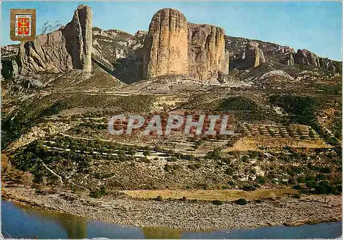 Cartes postales moderne Pirineo Aragones Huesca Riglos Vue des Mallon de Riglos