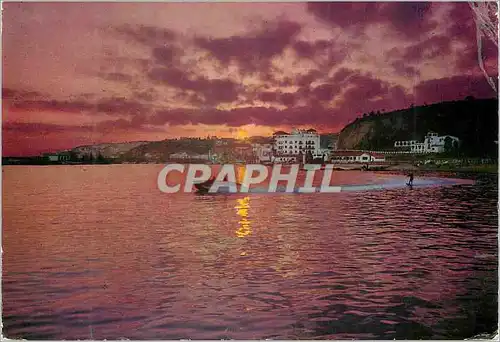 Cartes postales moderne Arenys de Mar Coucher de soleil sur le port Ski nautique