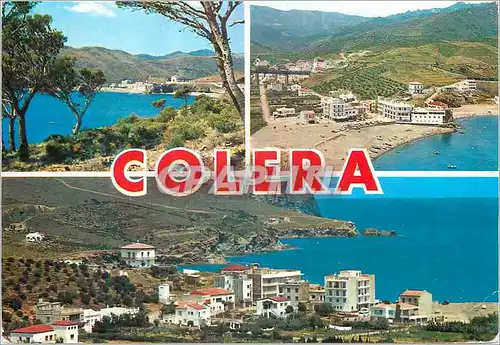 Cartes postales moderne Costa Brava Colera Differents aspects