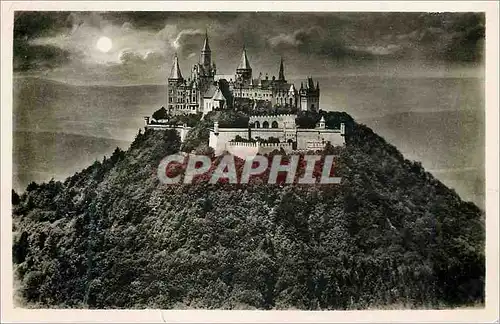 Cartes postales moderne Burg Hohenzollern Mondscheinmotiv