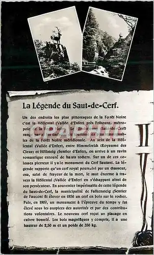Cartes postales moderne La Legende du Saut de Cerf