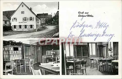 Cartes postales moderne Gasthof Sonne Besitzer Wilh Riecker Schone Fremdenzimmer Lochau