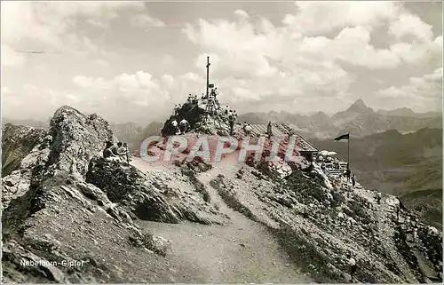 Cartes postales moderne Nebelhorn Gipfel mit Hochvagel