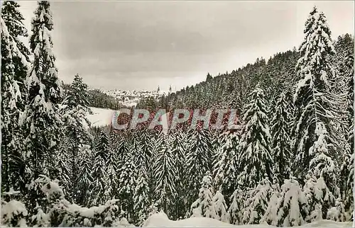 Moderne Karte Hohenluftkurort und Wintersportplatz Freudenstadt Schwarzwald