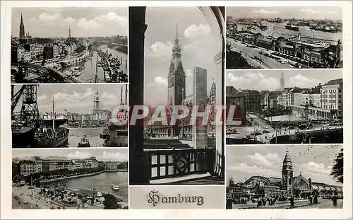 Moderne Karte Hamburg