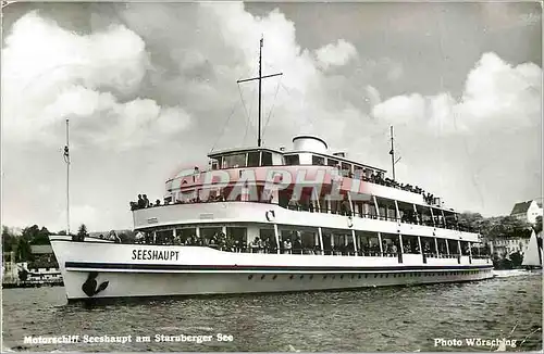 Cartes postales moderne Motorschiff Seeshaupt am Staruberger See Bateau