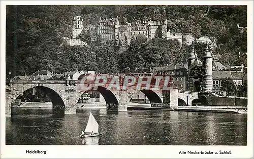 Cartes postales moderne Heidelberg Alte Neckarbrucke u Schloss