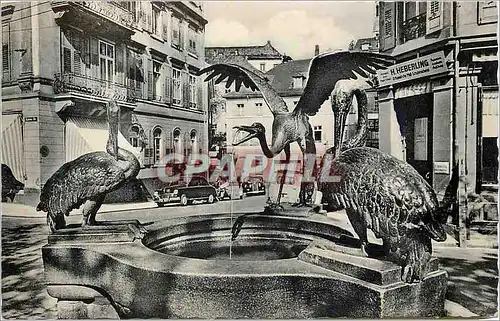 Cartes postales moderne Baden Baden Reiher Brunnen