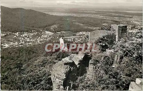 Cartes postales moderne Baden Baden Schloss Hohenbaden m Blick zur Weststadt