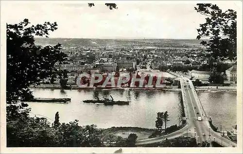 Moderne Karte Coblence Vue panoramique