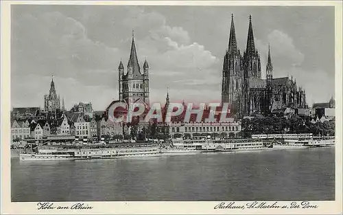 Cartes postales moderne Koln am Rhein Rathaus St Martin