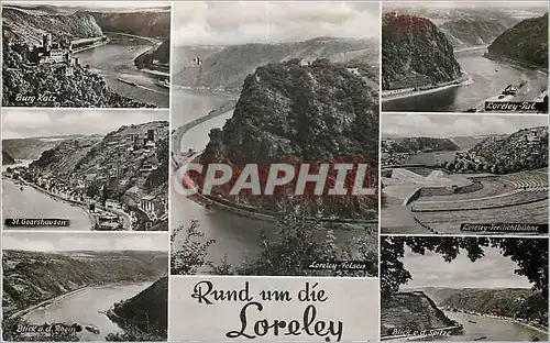 Cartes postales moderne Rund um die Loreley