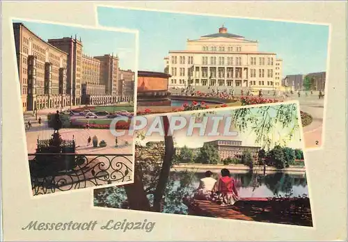 Moderne Karte Messestadt Leipzig