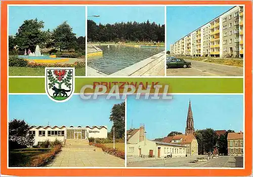 Cartes postales moderne Springbrunnen am Platz des Friedens Bad Neubaten