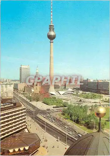 Moderne Karte Berlin Hauptsdadt der DDR Vue de cathedrale