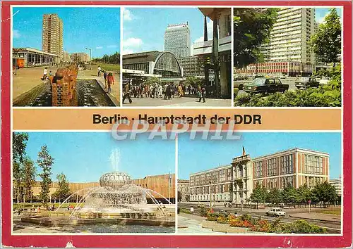 Moderne Karte Berlin Hauptstadt der DDR Planier Ernst Thalmann