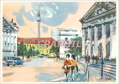 Cartes postales moderne Berlin Hauptstadt der DDR Blick auf die St Hedwigs Kathedrale