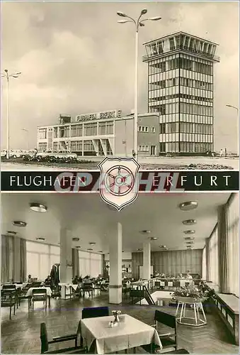 Cartes postales moderne Flughafen Erfurt Airfield Champ d aviation Avion