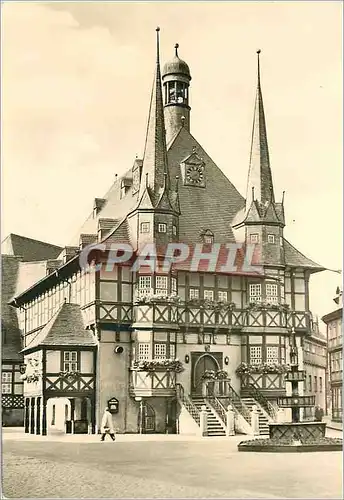 Cartes postales moderne Wenigerode Harz Rathaus