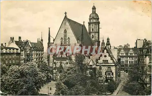 Cartes postales moderne Messestadt Leipzig Thomaskirche