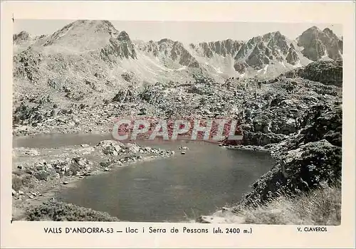 Moderne Karte Valls d Andorra Llac i Serra de Pessons