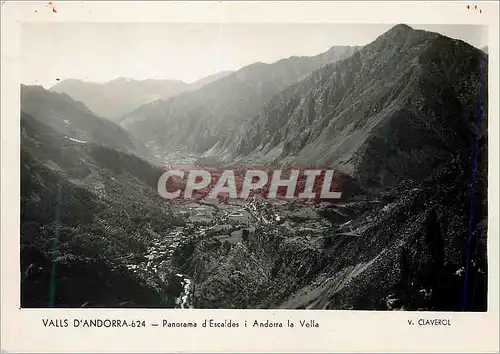Cartes postales moderne Valls d Andorra Panorama d Escaldes i Andorra la Vella