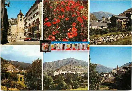 Cartes postales moderne Valls d Andorra Ordino Divers aspects