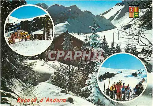 Cartes postales moderne Valls d Andorra Les plaisirs du Ski en Andorre