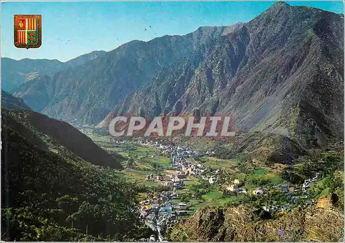 Cartes postales moderne Valls d Andorra Vue generale des Escaldes et Andorra la vieille