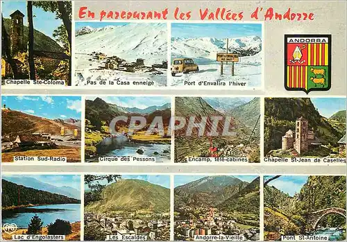 Cartes postales moderne Valls d Andorra Les sites les plus typiques de la Principaute