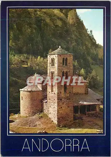 Moderne Karte Valls d Andorra Canillo Chapelle Romane de St Jean de Caselles