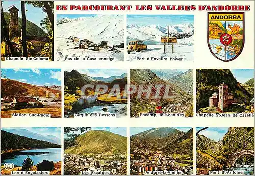 Cartes postales moderne Valls d Andorra Les sites les plus typiques de la Principaute