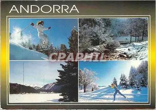 Moderne Karte Andorra L'Hivern