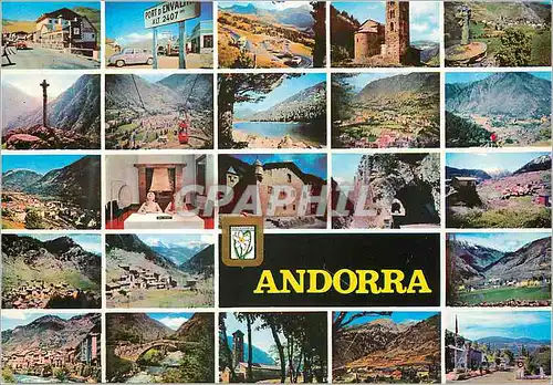 Moderne Karte Valls d Andorra Bonics paisatges andorrans