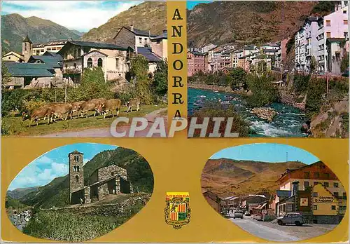 Cartes postales moderne Andorra Ordino Vista parcial Sant Julia Vista parcial